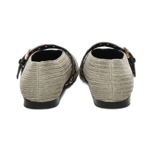 Buckled Tapered Flat Shoes