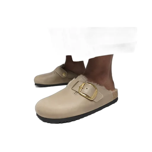 Boston Big Buckle Mules