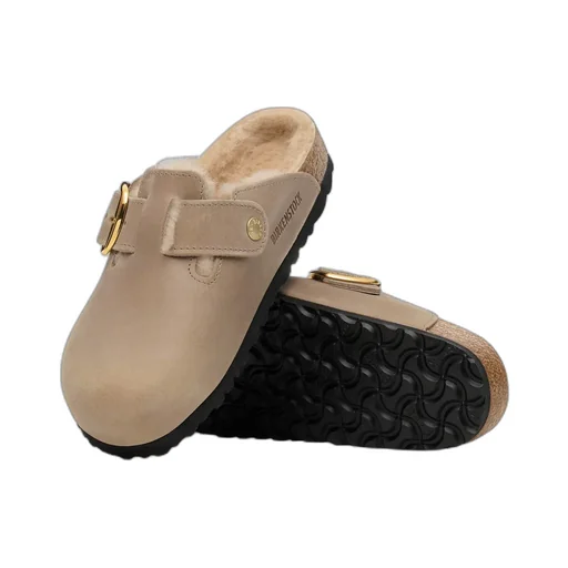 Boston Big Buckle Mules