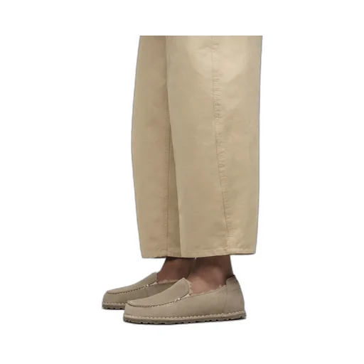 Utti Shearling Suede Loafers