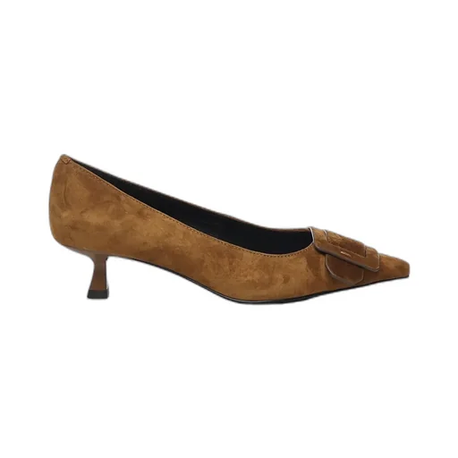 Suede Pointed-Toe Pumps