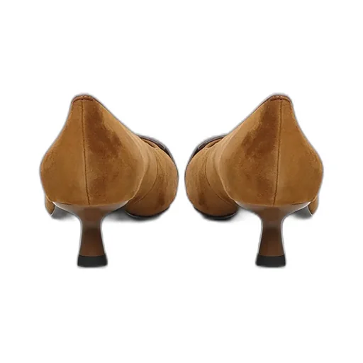 Suede Pointed-Toe Pumps