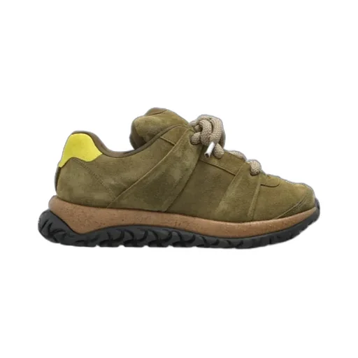 Panelled Lace-Up Sneakers