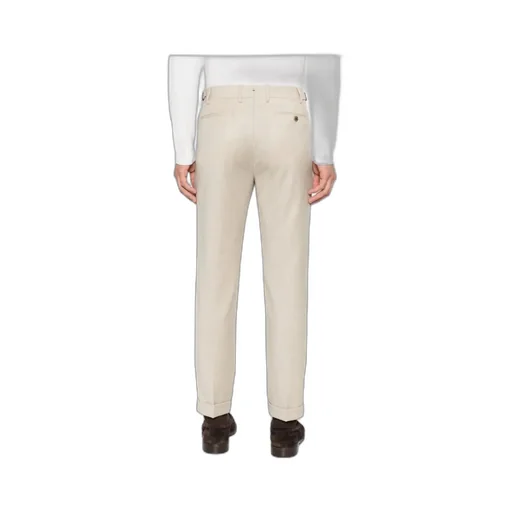 Pleated Side-Buckle Trousers
