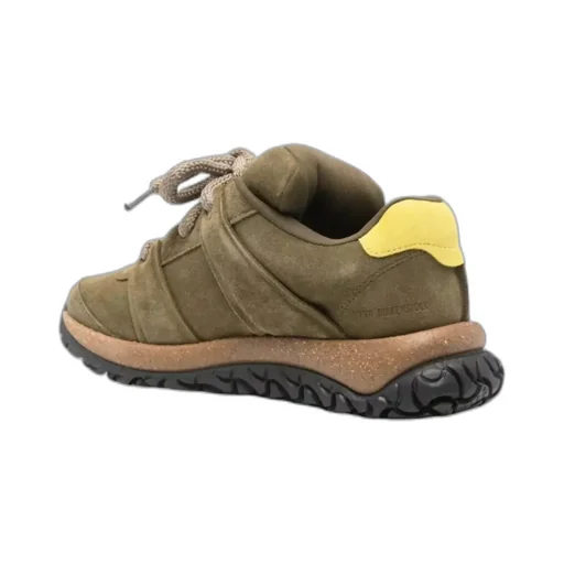 Panelled Lace-Up Sneakers