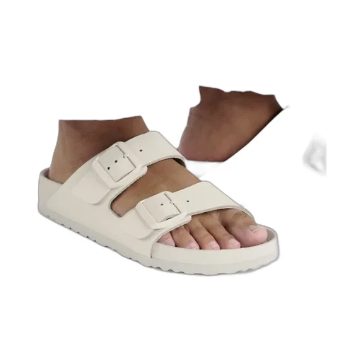 Open-Toe Slip-On Sandals