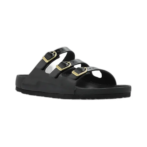 Three-Strap Buckle Sandals