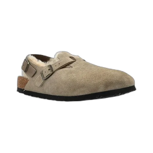 Shearling Buckle Sandals