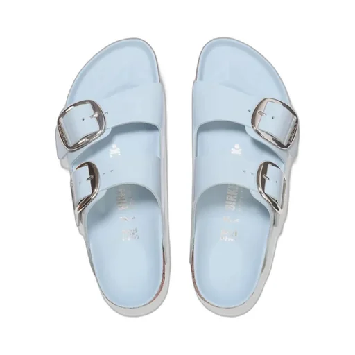 Arizona Big Buckle Patent Leather Sandals