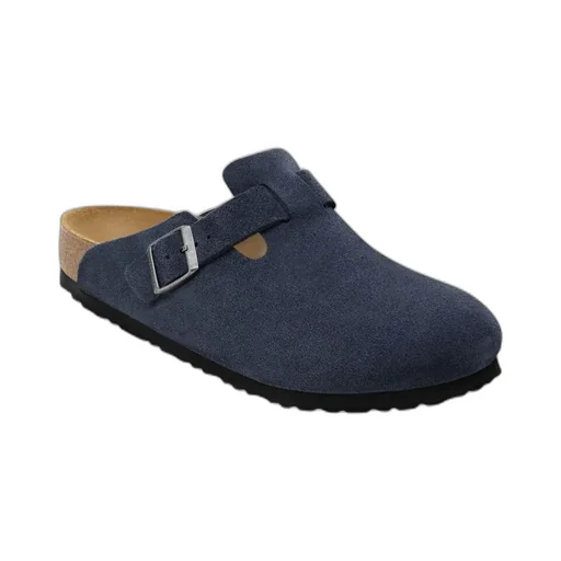 Boston Buckle-Fastening Slippers