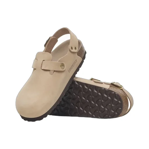 Buckle Detailed Round Toe Sandals