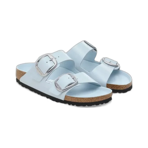 Arizona Big Buckle Patent Leather Sandals
