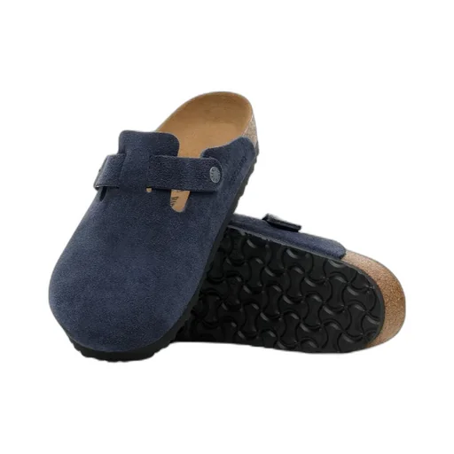 Boston Buckle-Fastening Slippers