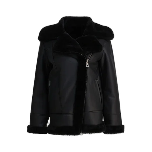 Shearling-Trimmed Jacket