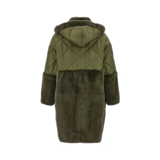 Long-Sleeved Spliced Coat