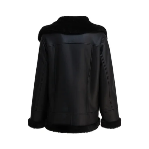 Shearling-Trimmed Jacket