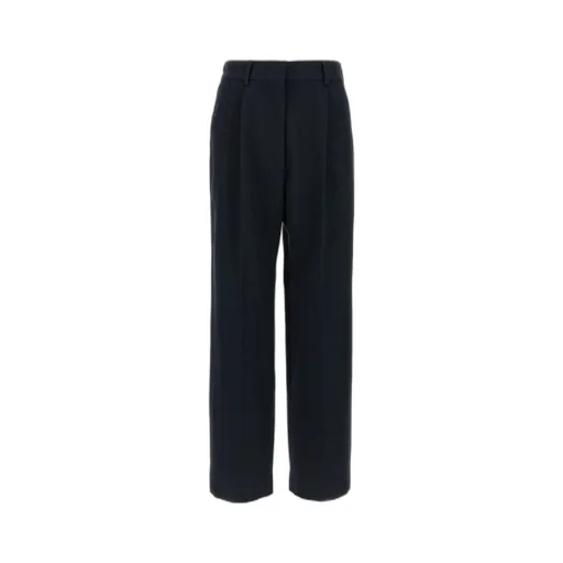 Pleated Pocket Straight Trousers