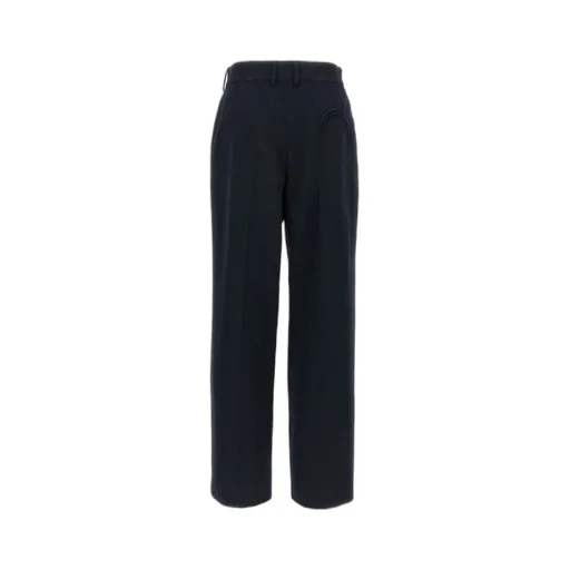 Pleated Pocket Straight Trousers