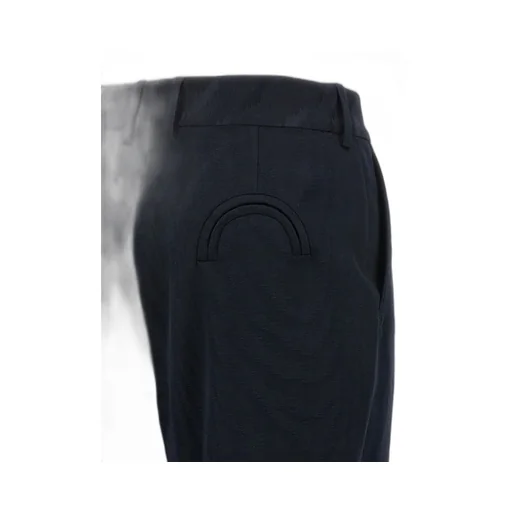Pleated Pocket Straight Trousers