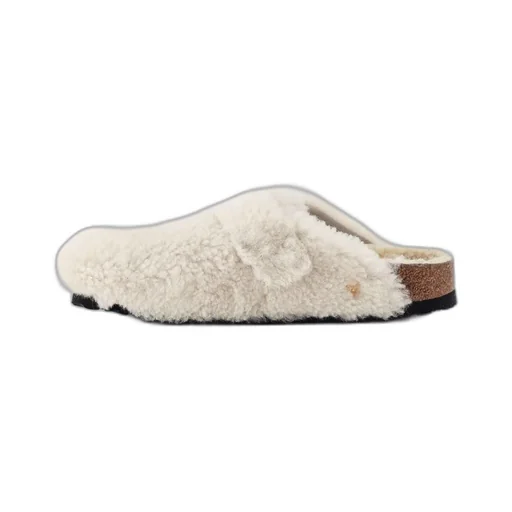 Shearling Buckle Sandals