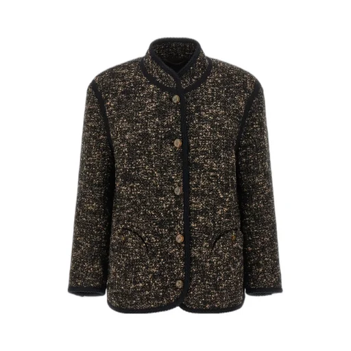 Tweed Button-Fastening Jacket