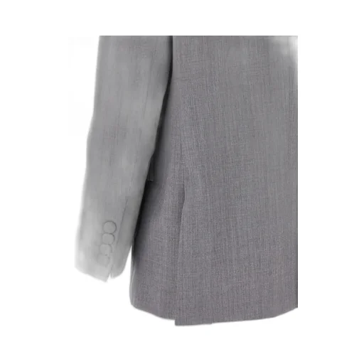 Double-Breasted Curved-Pocket Blazer