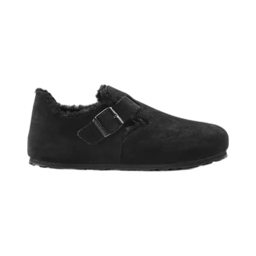 Logo-Print Suede Slippers