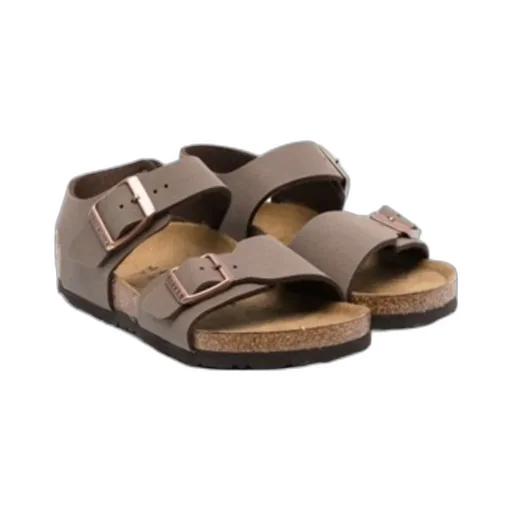 Buckle-Fastening Open-Toe Sandals