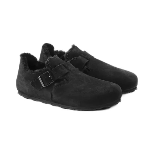 Logo-Print Suede Slippers
