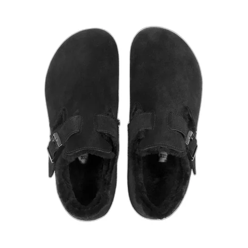 Logo-Print Suede Slippers