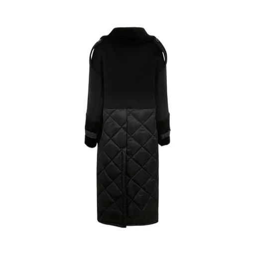 Long-Sleeved Double-Breasted Coat