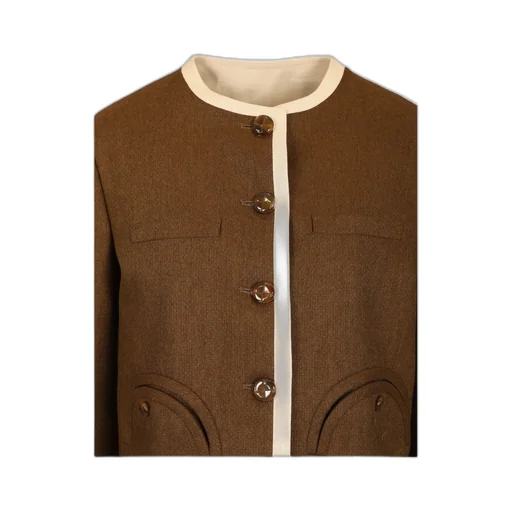 Contrast Trim Jacket