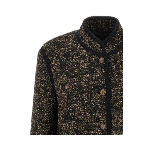 Tweed Button-Fastening Jacket