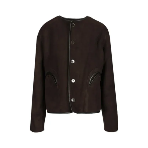 Buttoned-Up Welt-Pocket Jacket
