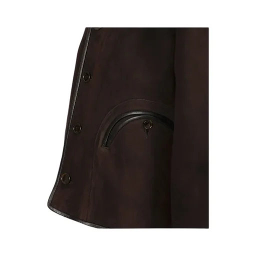 Buttoned-Up Welt-Pocket Jacket