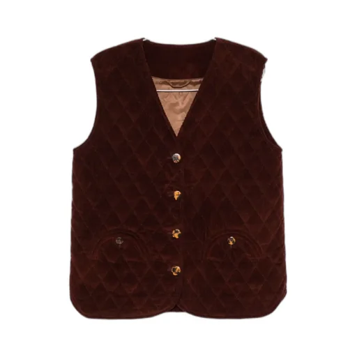 Quilted Corduroy Gilet