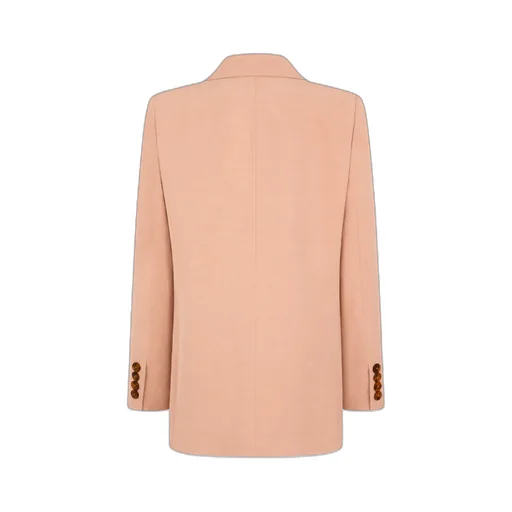 Oversized Double-Breasted Pink Blazer