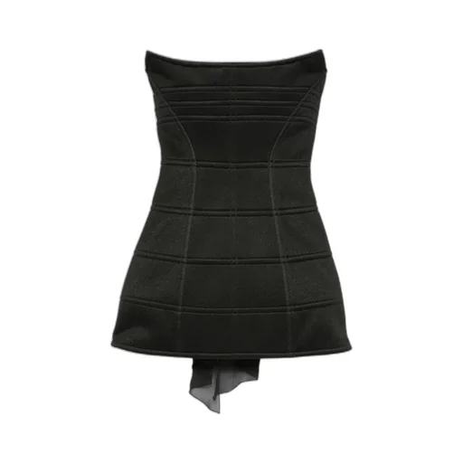 Strapless Panelled Dress