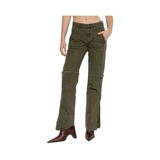 Zip-Detail Trousers