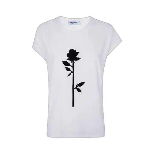 Rose-Embroidery T-Shirt