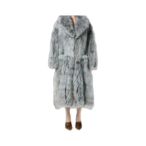 Wide-Lapels Fur Coat