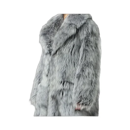 Wide-Lapels Fur Coat