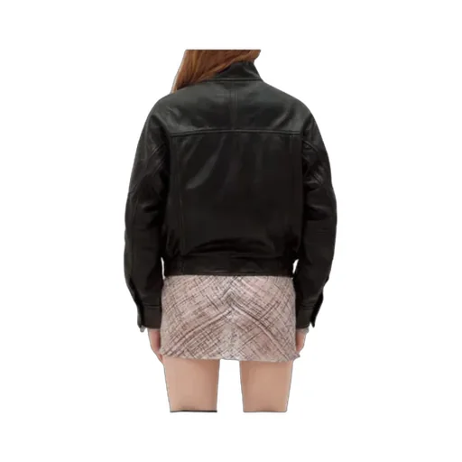 Asymmetric Leather Jacket