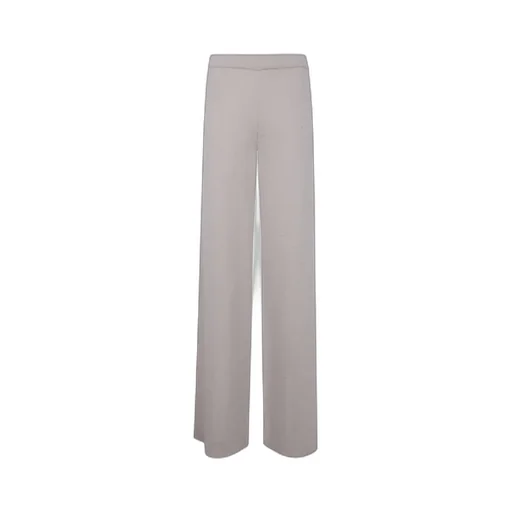 Elasticated-Waistband Wide-Leg Trousers