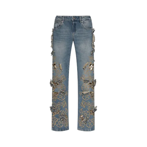 Belt Loop Denim Trousers