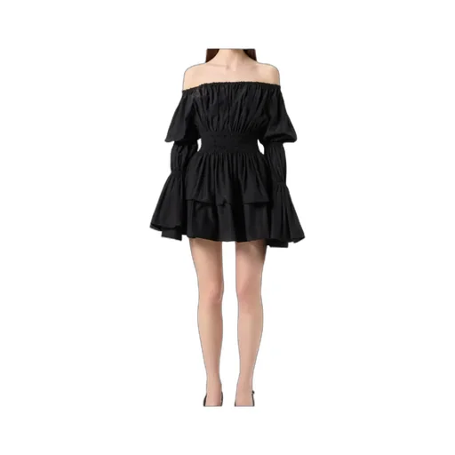Off-Shoulder Neckline Mini Dress