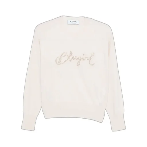 Round-Neck Long-Sleeve Knitted Sweater