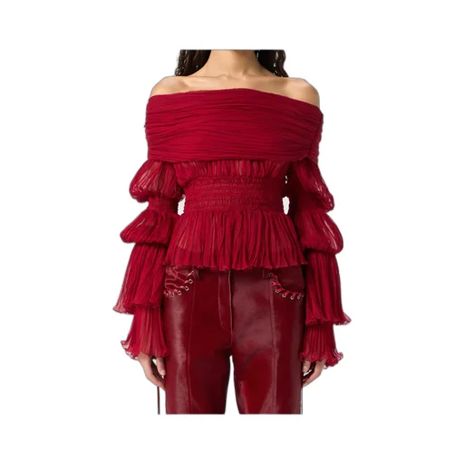 Gathered Chiffon Shirt