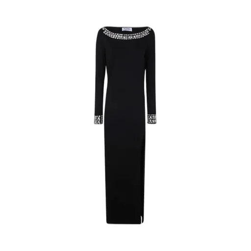 Crystal-Embellished Long Dress