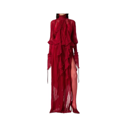 Ruffled Sheer Dress